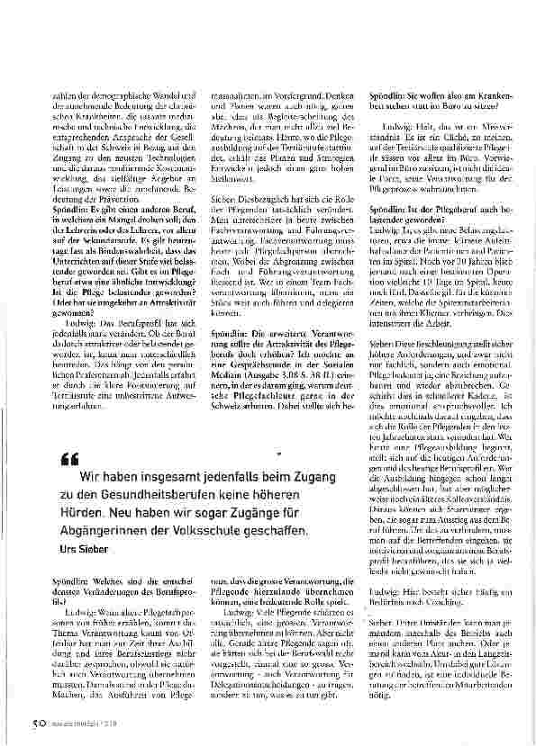 Vorschauseite 6: Viele schätzen die grössere Verantwortung, aber nicht alle