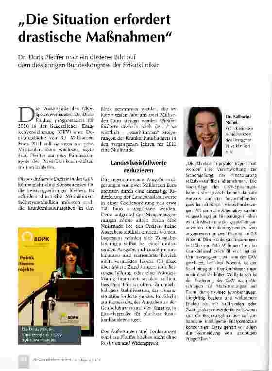 Vorschauseite 1: „Die Situation erfordert drastische Maßnahmen