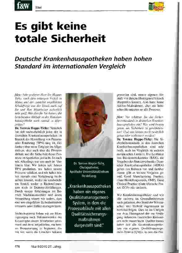Vorschauseite 1: Es gibt keine totale Sicherheit