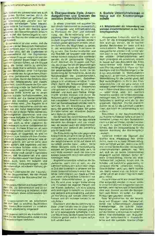 Vorschauseite 4: Soziale Unterrichtsformen und ihre pädagogische Bedeutung
