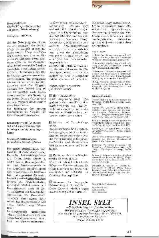 Vorschauseite 4: Die anderen hören - ich nicht Hörbehinderung - 2. Teil