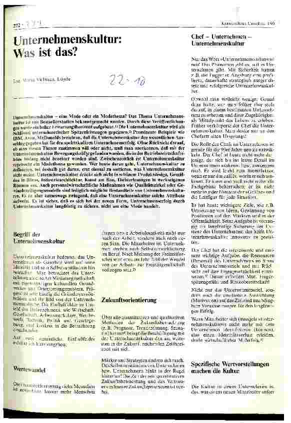 Vorschauseite 1: Unternehmenskultur: Was ist das?