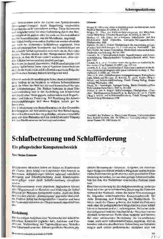 Vorschauseite 1: Schlafbetreuung und Schlafförderung