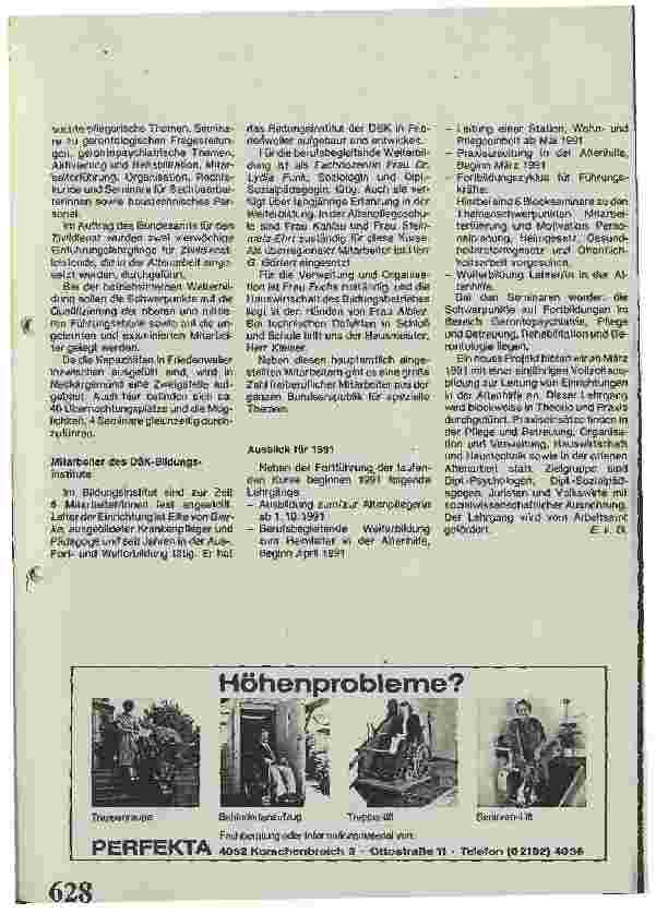 Vorschauseite 4: Das Bildungsinstitut für Beruf in der Altenhilfe
