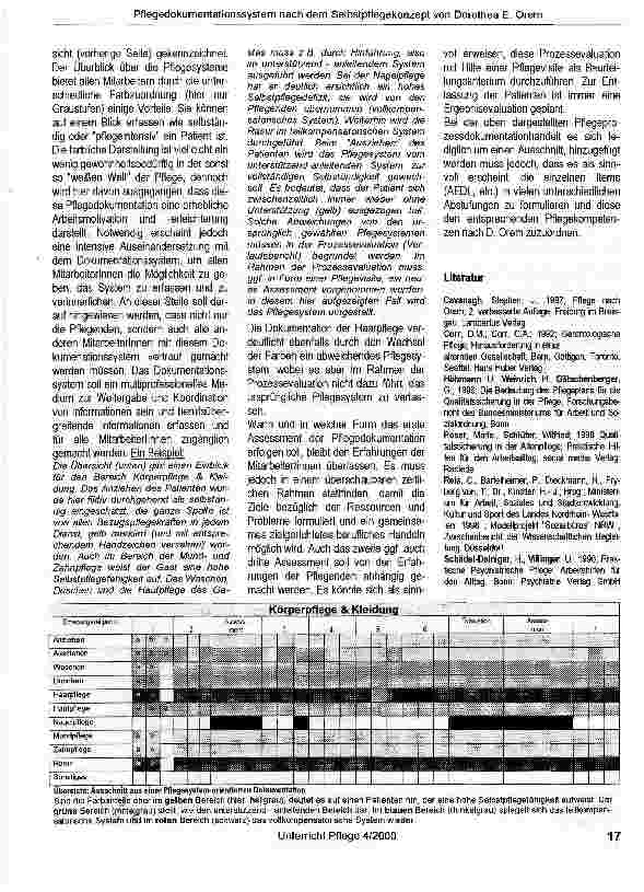 Vorschauseite 2: Von einem theoriegeleiteten Handlungskonzept zum praxisnahen Pflegedokumentationssytem