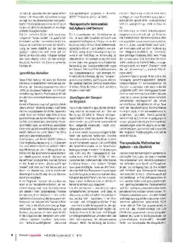 Vorschauseite 3: Aphasie oder Demenz?