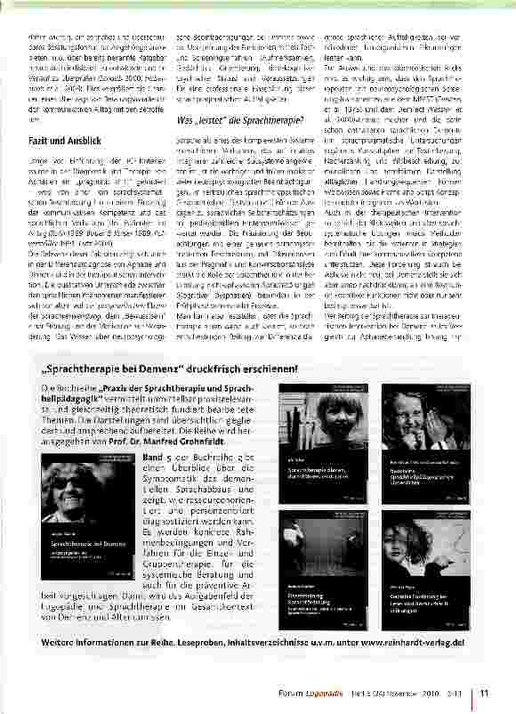 Vorschauseite 6: Aphasie oder Demenz?
