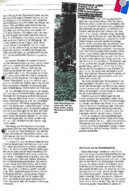 Vorschauseite 2: Der künstliche Darmausgang: Ästhetische Probleme belasten am meisten. Die lebensrettende Operation wird oft als Makel empfunden.