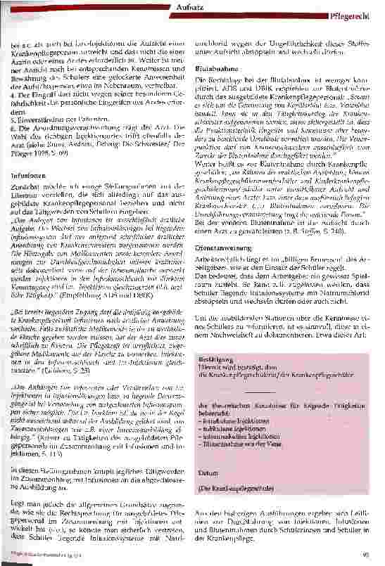Vorschauseite 4: Injektionen, Infusionen, Blutentnahme