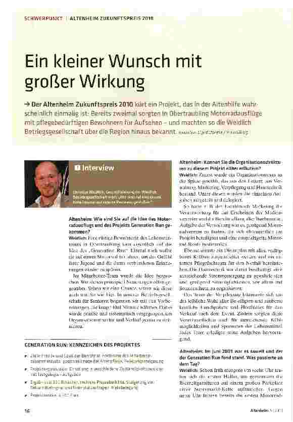 Vorschauseite 1: Ein kleiner Wunsch mit großer Wirkung