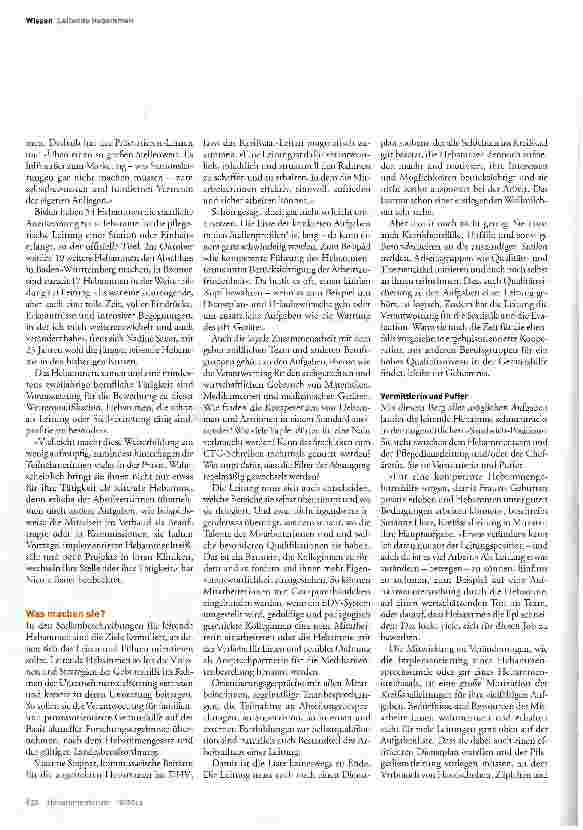 Vorschauseite 3: Kreißsaalleitung: Wer? Wie? Was?
