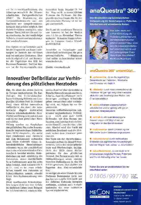 Vorschauseite 3: Im Fokus: Innovationen der medizinischen Bildgebung Zwei Geräte in einem sind der Trend