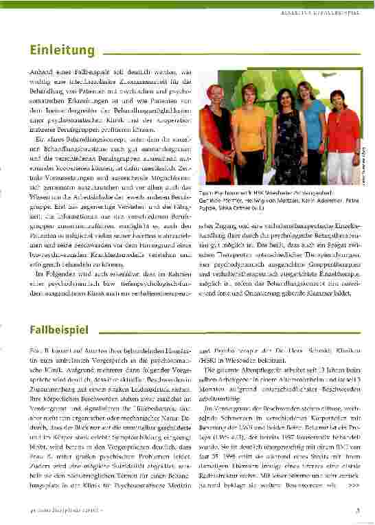 Vorschauseite 3: PSYCHOSOMATIKVerbindung zwischen Körper und Psyche