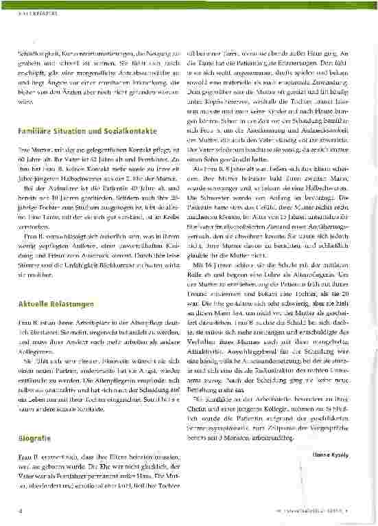 Vorschauseite 4: PSYCHOSOMATIKVerbindung zwischen Körper und Psyche