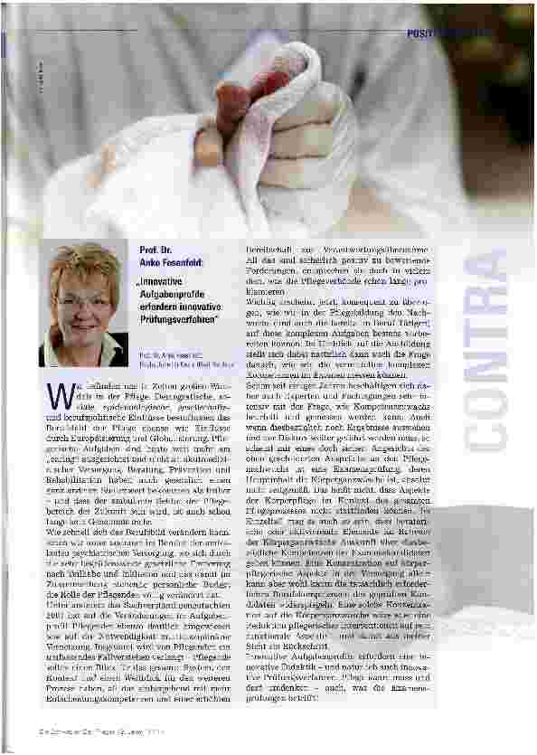 Vorschauseite 2: Pro und ContraGanzkörperwaschung im Examen?