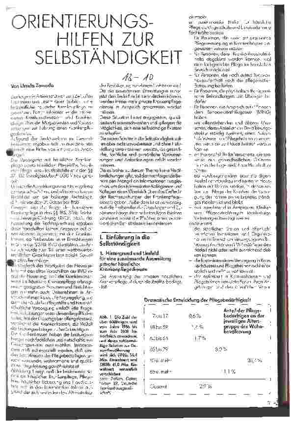 Vorschauseite 1: Orientierungshilfen zur Selbständigkeit
