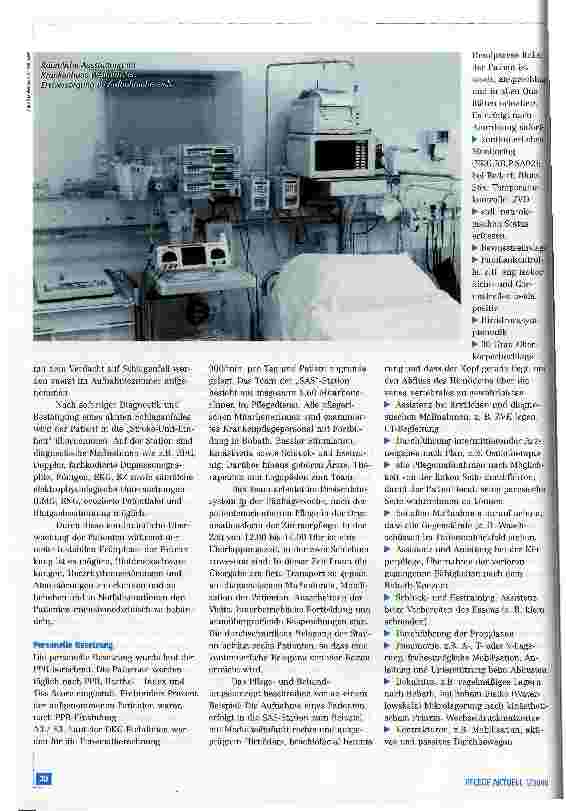 Vorschauseite 2: - Schlaganfall Akutstation - SAS - Stroke Unit