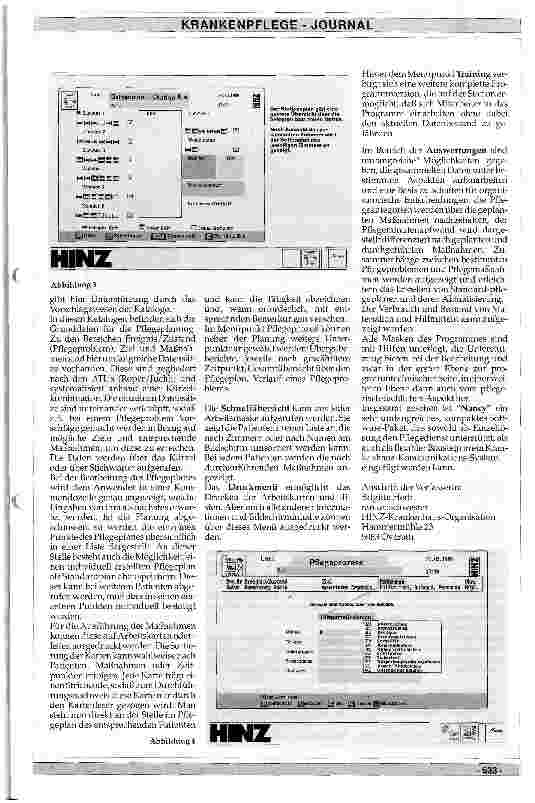 Vorschauseite 2: Nancy: EDV-gestützte Information, Planung, Organisation und Dokumentation im Pflegedienst