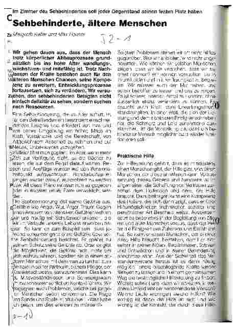Vorschauseite 1: Sehbehinderte, ältere Menschen