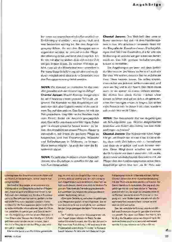 Vorschauseite 2: Angehörigenarbeit ist Beziehungsarbeit