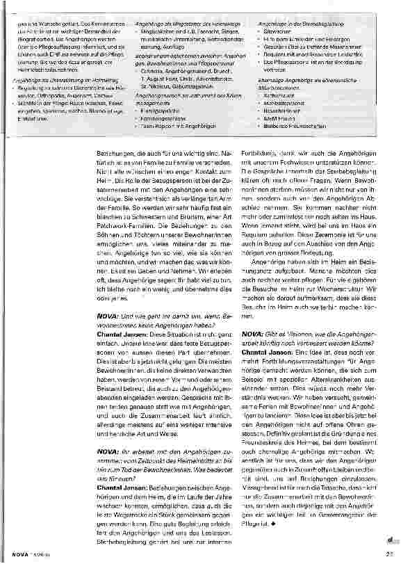 Vorschauseite 4: Angehörigenarbeit ist Beziehungsarbeit