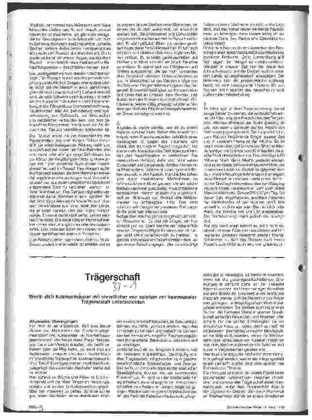 Vorschauseite 1: Trägerschaft - Worin sich Krankenhäuser mit christlicher von solchen mit kommunaler Trägerschaft unterscheiden