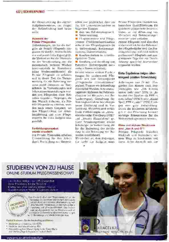 Vorschauseite 3: Behinderte Menschen profitieren von pflegerischer Bezugsperson