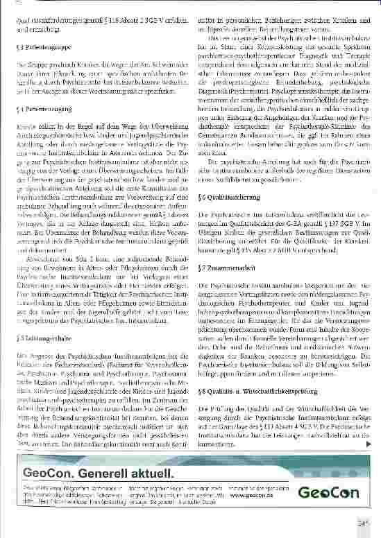 Vorschauseite 2: Vereinbarung zu Psychiatrischen Institutsambulanzen gemäß § 118 Absatz 2 SGB V zwischen dem GKV-Spitzenverband der DKG und der KBV