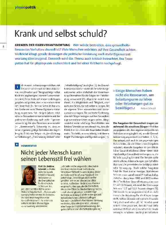 Vorschauseite 1: Krank und selbst schuld?