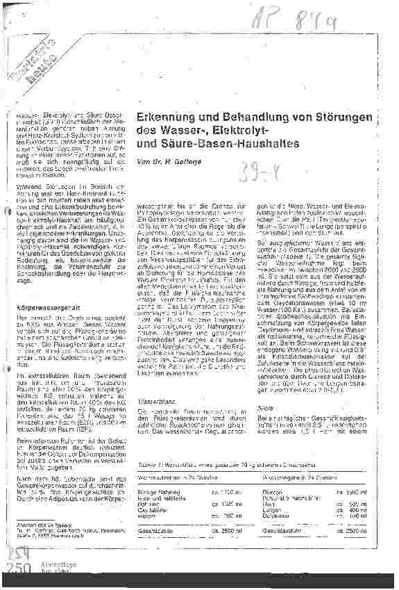 Vorschauseite 1: Erkennung und Behandlung von Störungen des Wasser-, Elekrolytund Säure-Basen-Haushaltes