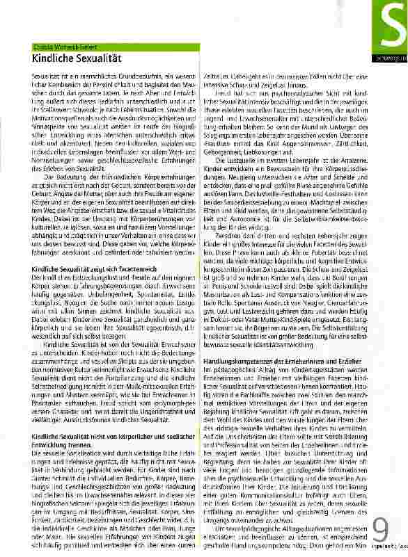 Vorschauseite 1: Kindliche Sexualität