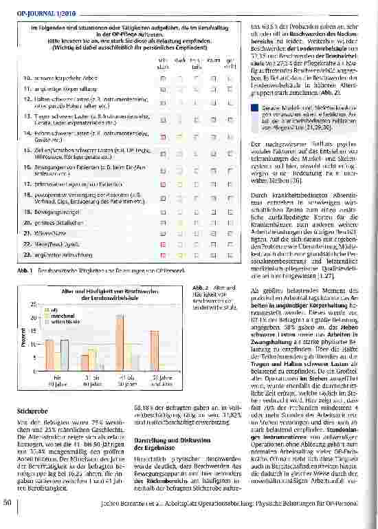Vorschauseite 3: Arbeitsplatz Operationsabteilung: Physische Belastungen für OP-Personal - Möglichkeiten der Gesundheitsförderung und Prävention