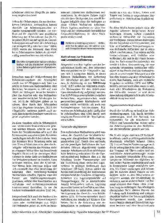 Vorschauseite 4: Arbeitsplatz Operationsabteilung: Physische Belastungen für OP-Personal - Möglichkeiten der Gesundheitsförderung und Prävention