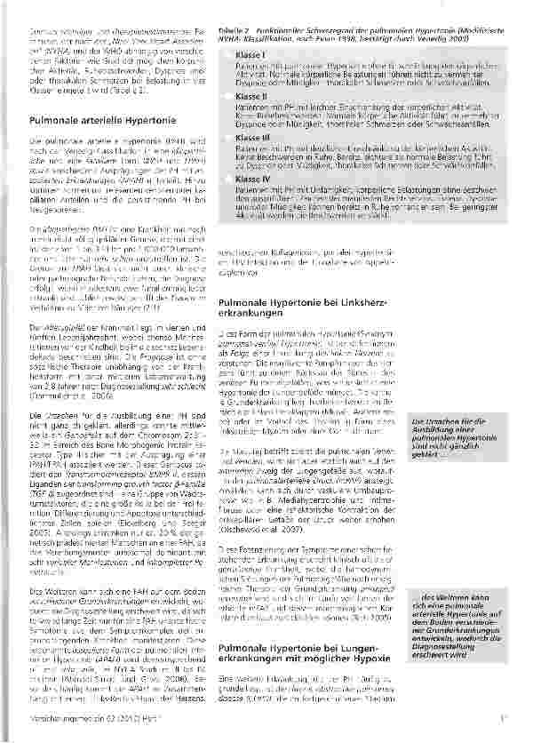 Vorschauseite 3: Pulmonale Hypertonie - Klinik, Pathophysiologie, Diagnostik und Therapie