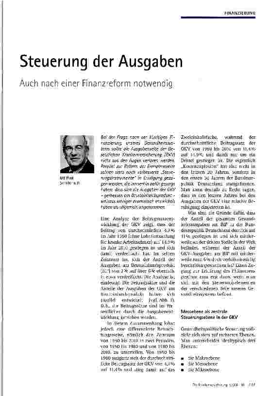 Vorschauseite 1: Steuerung der Ausgaben