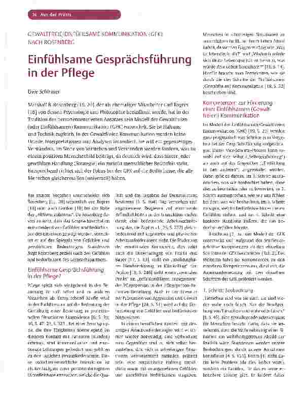 Vorschauseite 1: Einfühlsame Gesprächsführung in der Pflege