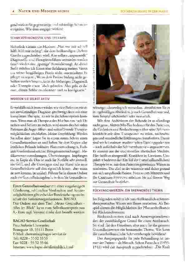 Vorschauseite 2: Schmerztherapie in der Praxis: Pflanzenheilkunde bei Rückenschmerzen
