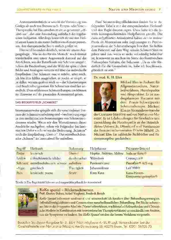 Vorschauseite 5: Schmerztherapie in der Praxis: Pflanzenheilkunde bei Rückenschmerzen