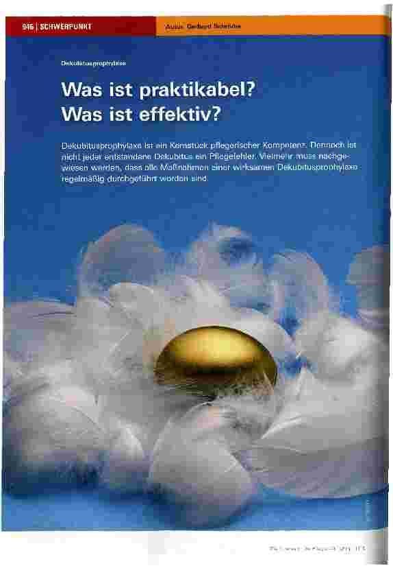 Vorschauseite 1: Was ist praktikabel? Was ist effektiv?