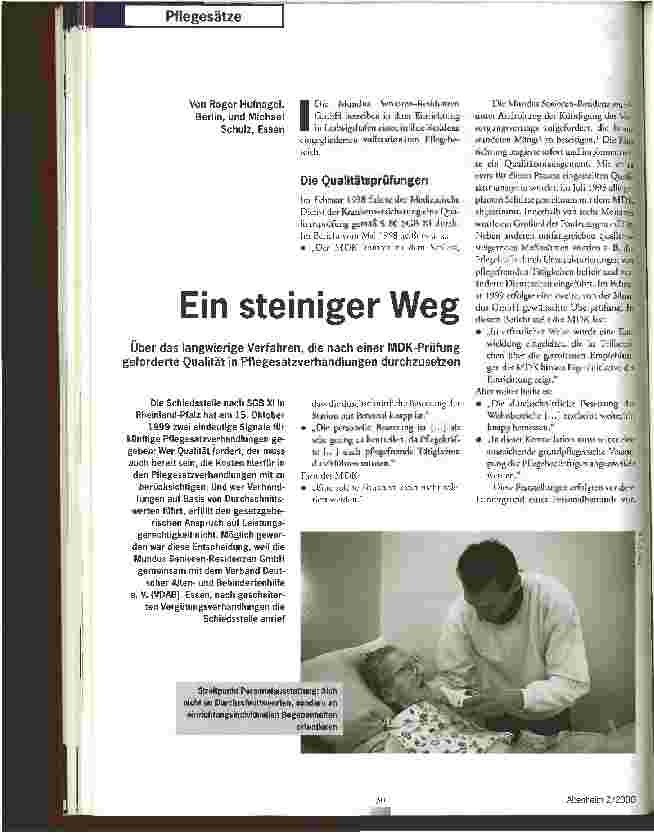 Vorschauseite 1: Ein steiniger Weg