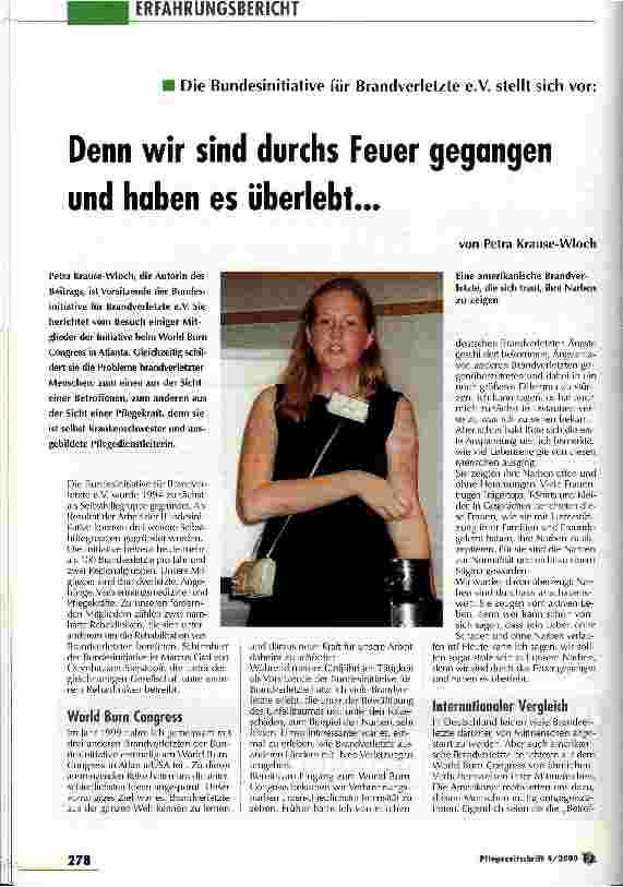Vorschauseite 1: Denn wir sind durchs Feuer gegangen und haben es überlebt...