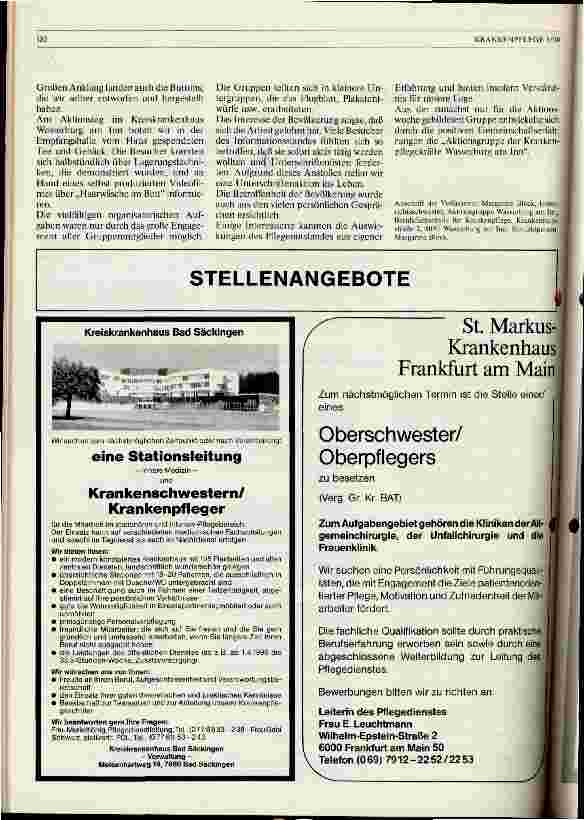 Vorschauseite 2: Aktuelle Aktivitäten Für die Pflege von morgen