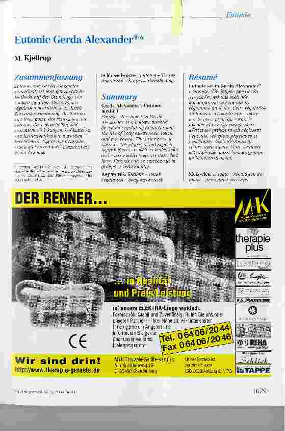 Vorschauseite 1: Eutonie Gerda Alexander®