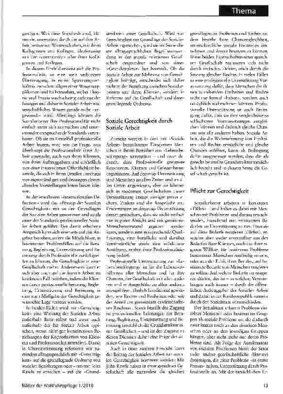 Vorschauseite 2: Wie Gerechtigkeit in die Soziale Arbeit kommt