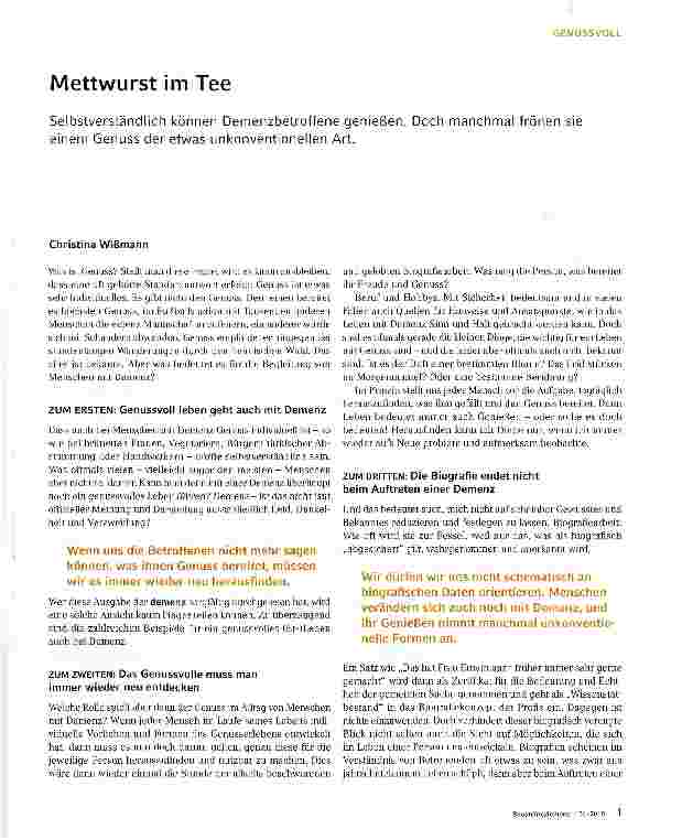 Vorschauseite 1: Mettwurst im Tee