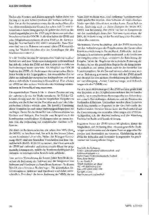 Vorschauseite 2: Die Verbände stellen sich vor - Teil 2: ZVEI - Zentralverband Elektrotechnikund Elektronikindustrie e. V.