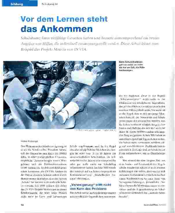 Vorschauseite 1: Vor dem Lernen steht das Ankommen