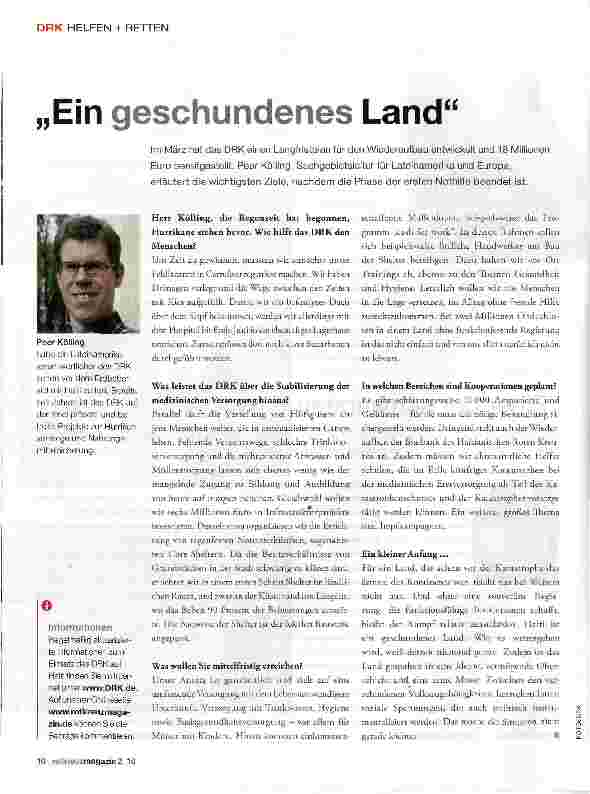 Vorschauseite 1: „Ein geschundenes Land