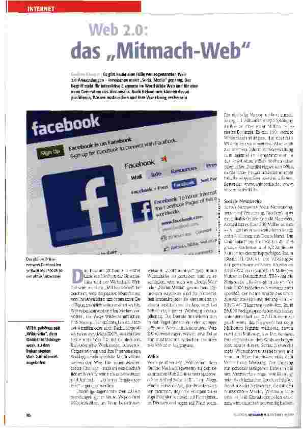 Vorschauseite 1: Web 2.0: Das Mitmach-Web