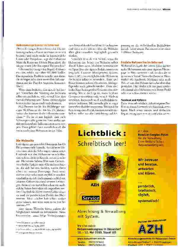 Vorschauseite 2: Hebammen im Netz
